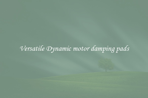 Versatile Dynamic motor damping pads