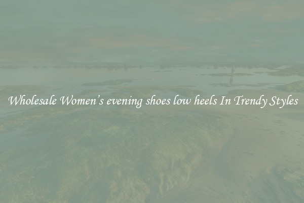 Wholesale Women’s evening shoes low heels In Trendy Styles