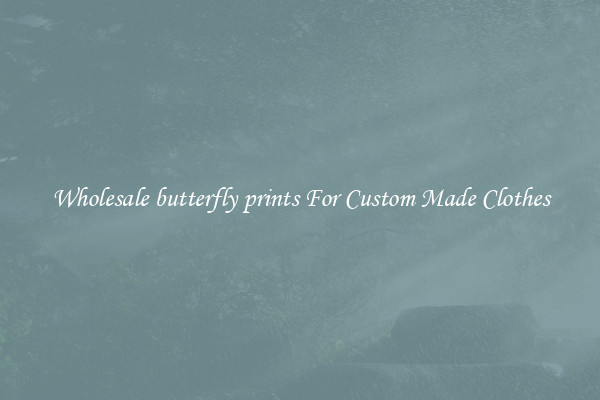 Wholesale butterfly prints For Custom Made Clothes
