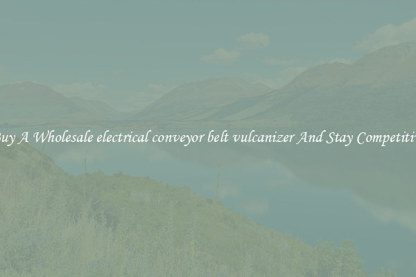 Buy A Wholesale electrical conveyor belt vulcanizer And Stay Competitive