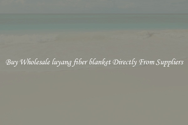 Buy Wholesale luyang fiber blanket Directly From Suppliers