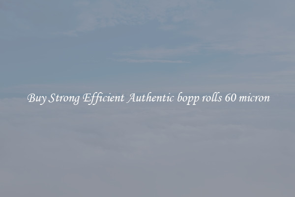 Buy Strong Efficient Authentic bopp rolls 60 micron