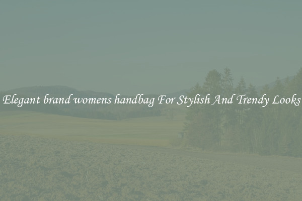 Elegant brand womens handbag For Stylish And Trendy Looks