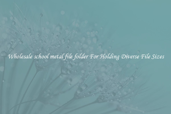 Wholesale school metal file folder For Holding Diverse File Sizes