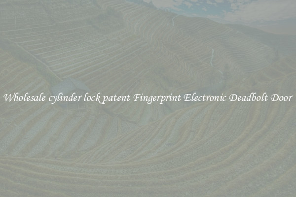 Wholesale cylinder lock patent Fingerprint Electronic Deadbolt Door 