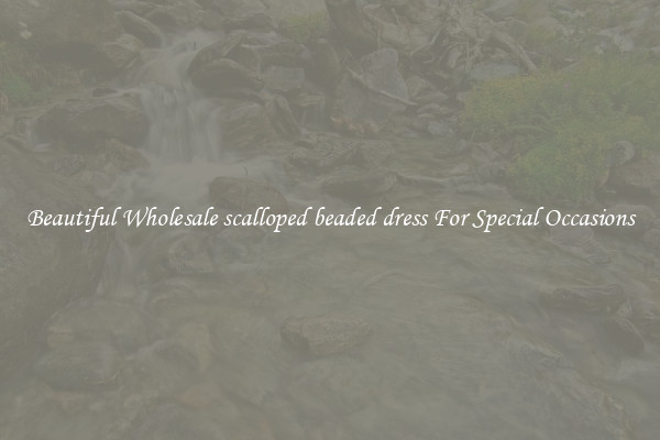 Beautiful Wholesale scalloped beaded dress For Special Occasions