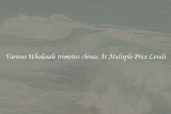 Various Wholesale trimotos chinas At Multiple Price Levels