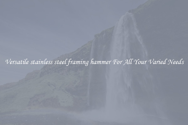 Versatile stainless steel framing hammer For All Your Varied Needs