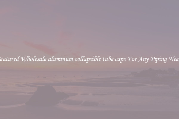 Featured Wholesale aluminum collapsible tube caps For Any Piping Needs
